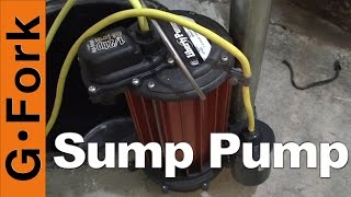 Sump Pump Installation in Basement  DIY Project  GardenFork [upl. by Ameluz]