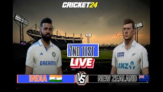 India vs New Zealand 2nd Test Match 2024 Day 1 Cricket 24 Live  ZoneKGyro shorts shortsfeed [upl. by Inan]