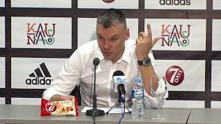 EuroLeague Žalgiris Kaunas – Brose Bamberg press conference [upl. by Anaili901]