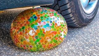 Crushing Crunchy amp Soft Things by Car EXPERIMENT CAR vs GIANT ORBEEZ WATER BALLOON [upl. by Doble757]