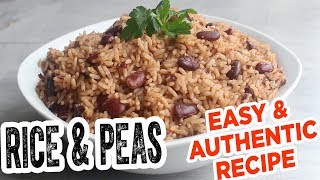 Jamaican RICE amp PEAS  MOST Delicious EASY amp authentic recipe [upl. by Dlonra129]