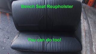 DIY  You too can reupholster your bench seats [upl. by Htebazileharas]