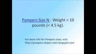 Pampers size chart by Weight [upl. by Atekram909]