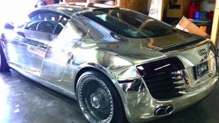 Tron Audi R8 West Coast Customs and Creations N Chrome [upl. by Eseila]