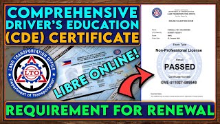 Paano Kumuha ng CDE Certificate Online ng Libre  Comprehensive Drivers EducationExamination [upl. by Sumerlin168]