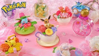 Kawaii♡ Pokemon Miniatures  Eevee and Friends  ReMent Candy Toy  Blind Boxes Unboxing [upl. by Nesila]