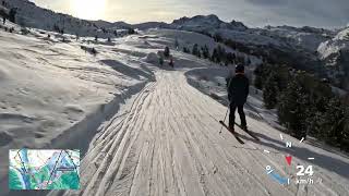 Zermatt 4K POV ski run Sunnegga Rothorn  Zermatt [upl. by Cheyne]