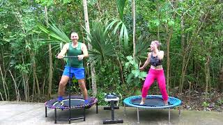 35 Mins Beginners 4000 Steps Low Impact Step by Step class Walk 4000 Steps on a Trampoline Jan 2024 [upl. by Auj]