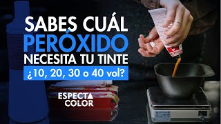 ¿CÓMO ELEGIR CORRECTAMENTE EL PERÓXIDO O AGUA PARA TU TINTE  10 20 30 Ó 40 VOLÚMENES [upl. by Hinda]