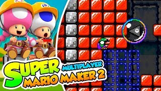 Â¡Sacame de aqui DUELO  Super Mario Maker 2 Multijugador DSimphony y Naishys [upl. by Vernor935]