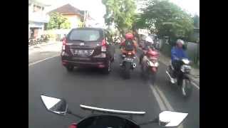 Minerva R150vx 2010 fun ride Malang city 8ten SDV 5271 Action Cam Helm Mount [upl. by Kehr]