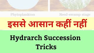 Hydrarch Succession Trick  Hydrosere  NCERT Biology  Ecology Mnemonics  NEET EXPLORER  MTG [upl. by Aid]