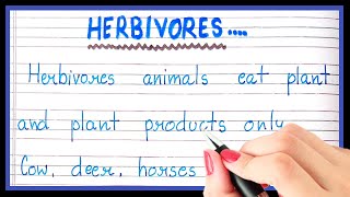 Definition of herbivores  What is herbivores  Short note on herbivores  Types of herbivores [upl. by Eitsirc673]