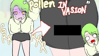 Girl waits for toilet VS Pollen invasion 【anime】 [upl. by Carlita]