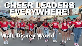 Cheerleaders at Disney World EVERYWHERE [upl. by Yevre]