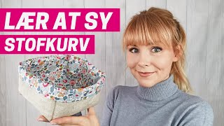 🗃Lær At Sy Stofkurv  Kurve Til Opbevaring  Libertystof  Trin for Trin  Videotutorial [upl. by Balbur]