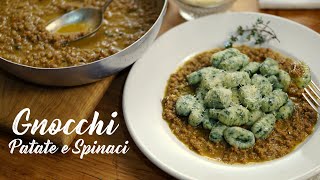 Ñoquis de Papa y Espinaca  Gnocchi di Patate e Spinaci [upl. by Imoin]