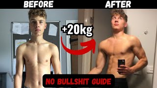 NO BULLSHT GUIDE How I went from Skinny to Muscular FAST [upl. by Jc]