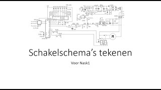 Schakelschemas tekenen [upl. by Ahseken]