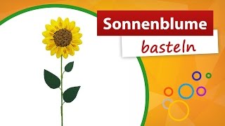 Sonnenblume basteln aus Styropor  trendmarkt24  Bastelideen Sommer [upl. by Lolly]