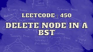 Leetcode 450 Delete Node in a BST  Master trees  Intuition and Approach [upl. by Gibbons648]