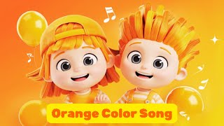 Orange Color Song For Kids  Learning Colors For Toddlers  Yo Yo Kids Tube [upl. by Alaecim862]