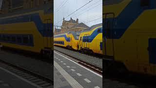 Groene trein met toeter langs geldermalsen trainspotting [upl. by Afaw]