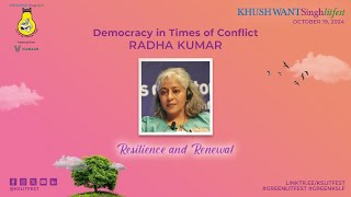 KSLF 2024  Democracy in Times of Conflict  Radha Kumar  Bhupendra Choubey [upl. by Spratt603]