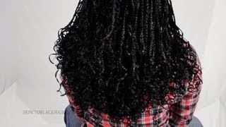 How To Seal amp Curl The Ends Of Your Zillion Micro Braids Tutorial Part 5 [upl. by Imelda]