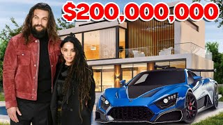 Jason Momoa Luxury Lifestyle 2024 1 Wife 2 Children Age CARS House Net Worth and More [upl. by Myna]