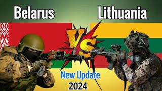 Belarus Vs Lithuania military power comparison 2024  SZB Defense [upl. by Eirruc412]