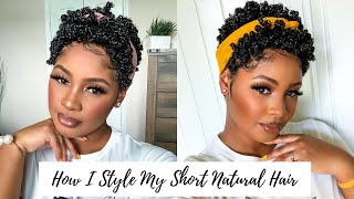 My 2021 TWA Routine  Defined Shiny Curls for Short Type 4 Natural Hair [upl. by Longtin]