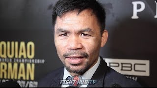 PACQUIAO ON THURMANS RETIREMENT THREAT “I’VE BEEN IN THE SPORT 2 DECADES NO ONE CAN INTIMIDATE MEquot [upl. by Liebowitz40]