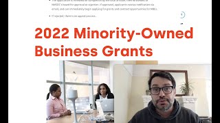 New 2022 MinorityOwned Business Grants [upl. by Dusen928]