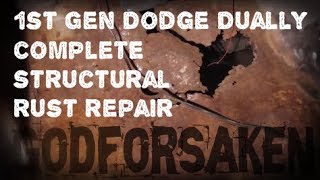 1st Gen Dodge 12 Valve Complete Structural Rust Repair Cab mounts rockers cab corner floors [upl. by Sinclair718]