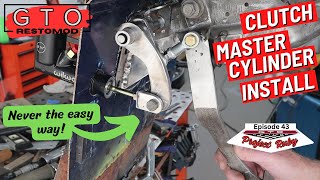 Wilwood Clutch Master Cylinder Install  Pedal RatioStroke GTO RestoMod Ep 43 [upl. by Kariv]