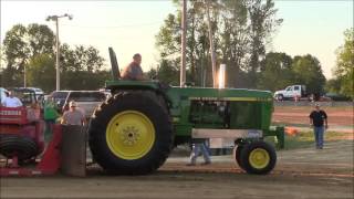 Bluegrass Pulling 2016 12000 lb Farm Stock Tractors  Osgood IN  Lets Go Pulling [upl. by Michi]