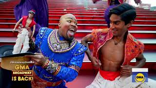 Cast of Aladdin performs Friend Like Me and quotA Whole New Worldquot on Good Morning America [upl. by Ttoille]