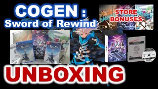 【PS4 amp Switch】Unboxing the Limited Edition of COGEN Sword of Rewind with Store Bonuses [upl. by Eesdnyl]