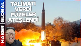 Kim Jong Un Talimatı Verdi Kuzey Kore Kıtalararası Füze Fırlattı [upl. by Eenafets]