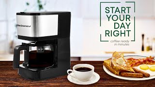 Elite Gourmet 5Cup Coffee Maker Review  5Cup Automatic Brew amp Drip Coffee Maker [upl. by Engdahl833]