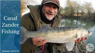 Zander Fishing Into Dark On The Grand Union Canal  14421 Video 232 [upl. by Dustin542]