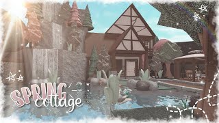 spring riverside cottage exterior  bloxburg speedbuild  esteliia [upl. by Pinckney907]