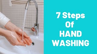 7 Steps of Hand Washing WHO I Hand Hygiene I 5 Key Moments [upl. by Fredek855]