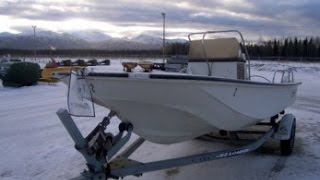 17ft Montauk Boston Whaler on a single axle EZ Loader trailer on GovLiquidationcom [upl. by Inuat]