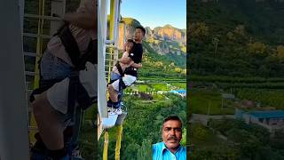 Spectacular bungee jump from a height of 100 feet 😲 shorts trending [upl. by Leilani]