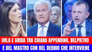 BELPIETRO SBUGIARDA CHIARA APPENDINO E IN STUDIO PARTE LO SCONTRO [upl. by Nasas]