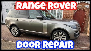 Range Rover door repair amp paint 👍👍 [upl. by Anaylil450]