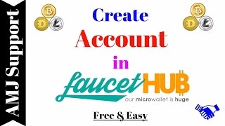 Create Account in FAUCETHUB Free amp Easy 01 [upl. by Averir727]