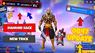 FREE FIRE DIAMOND HACK  FREE FIRE NEW MOD MENU OB47  UNLIMITED DIAMOND SCRIPT MOD APK 2024 [upl. by Ahsenik]